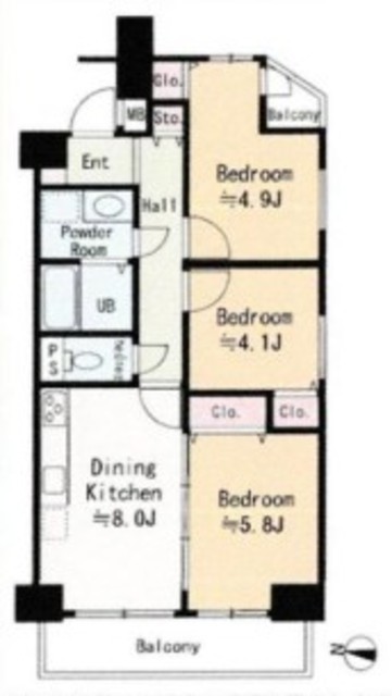物件画像 フローレンスパレス笹塚 8階