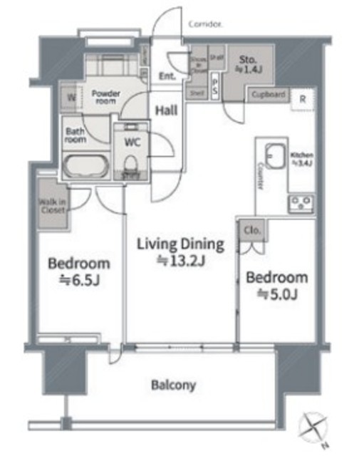 物件画像 グランドヒルズ恵比寿 22階