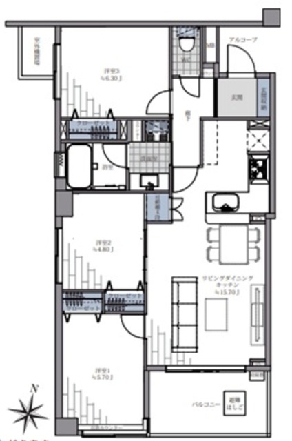物件画像 ディーグランセ深沢リージェントコート 3階