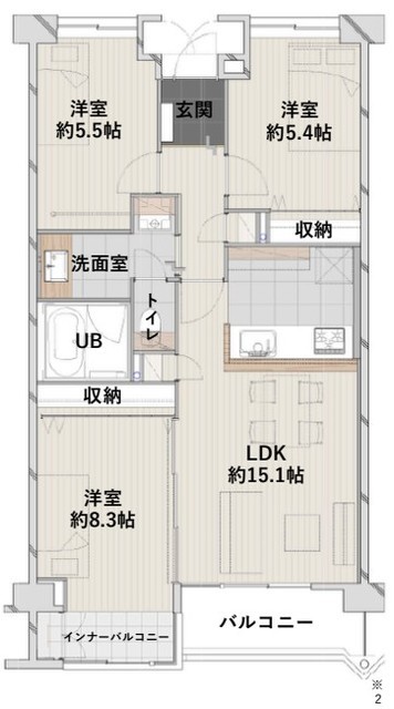 物件画像 北新宿パークハイツ 4階