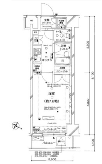 物件画像 パレステュディオ新宿パークサイド 10階