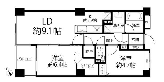 物件画像 ヴィラージュ白山 4階