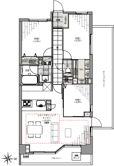 物件画像 クレッセント駒沢公園パークサイド 4階