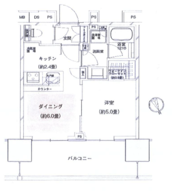 ザ・パークハウス渋谷美竹 14階 間取り図