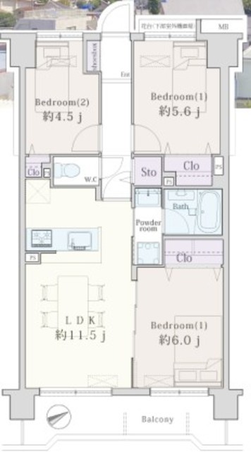 物件画像 ルピナス多摩川 6階