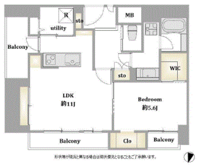 赤坂ロイヤルマンション 4階 間取り図