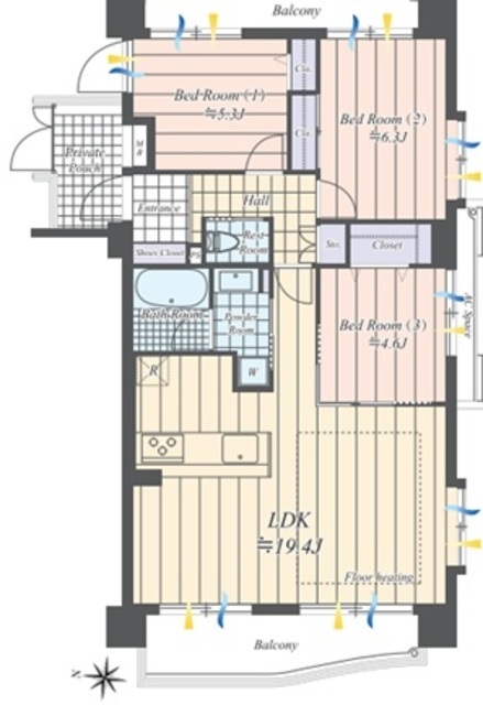 物件画像 ディアナコート成城 4階