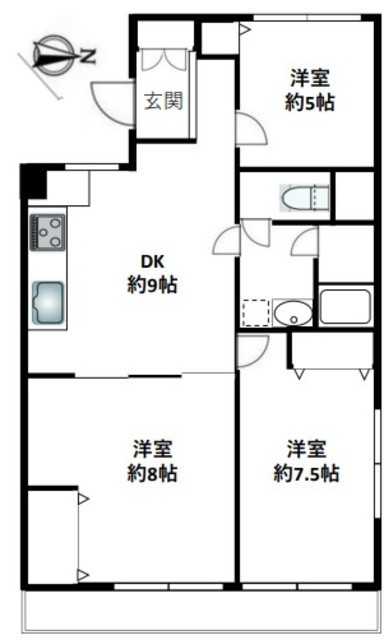 物件画像 新宿第3アルプスマンション 3階