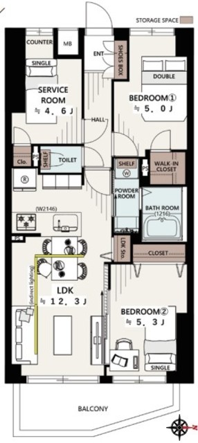 物件画像 クレッセント南品川 2階