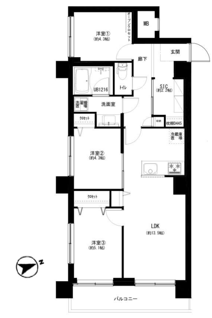 物件画像 パシフィック松が丘 2階