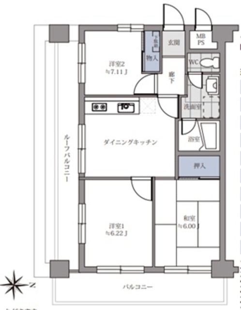 物件画像 ハイネスロフティ 12階