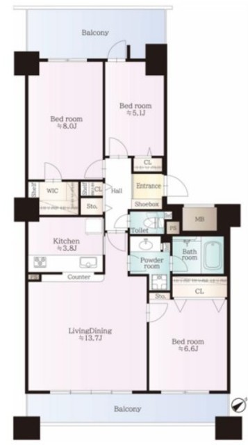 物件画像 ヒルズ久が原参番館 2階