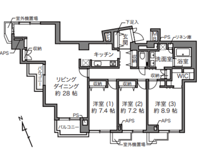 物件画像 グランヌーブ中野 9階