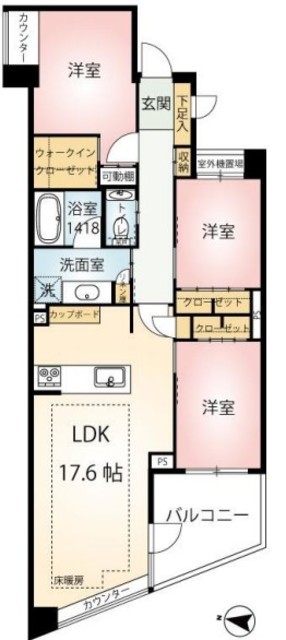 物件画像 クレッセント東中野レジデンス 3階