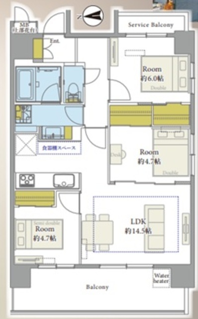 物件画像 ミオカステーロ入谷 7階