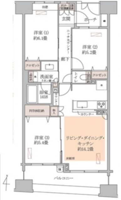 物件画像 ヒルズ両国石原 8階