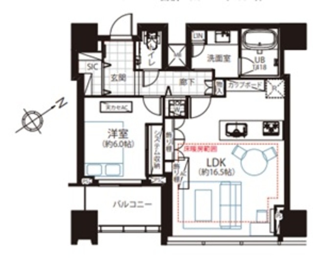 物件画像 シティタワー麻布十番 22階