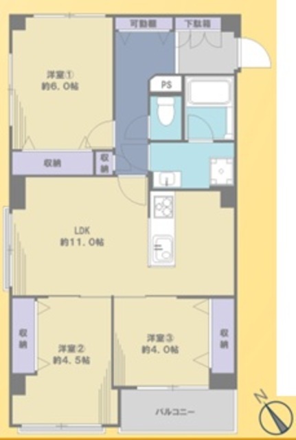 物件画像 ハイネス小石川 3階