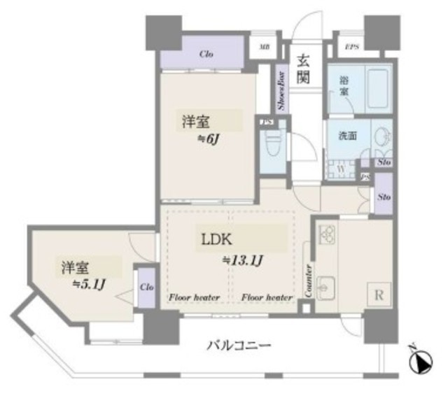 物件画像 ヴィルヌーブタワー駒沢 18階