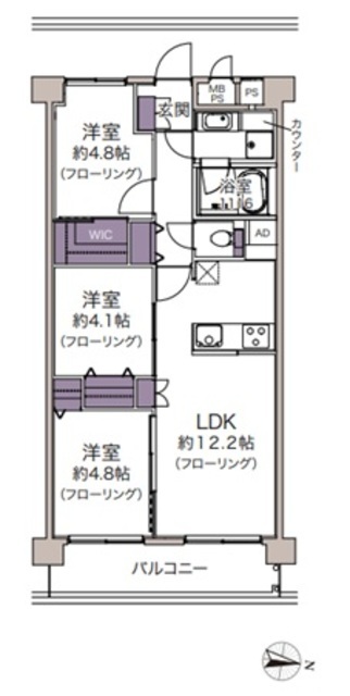 物件画像 日商岩井芦花公園マンション 3階