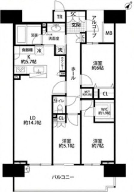 物件画像 晴海フラッグシービレッジ 12階