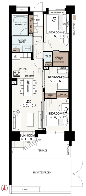 物件画像 レーベンリヴァーレ練馬桜台エプルヴェ 1階