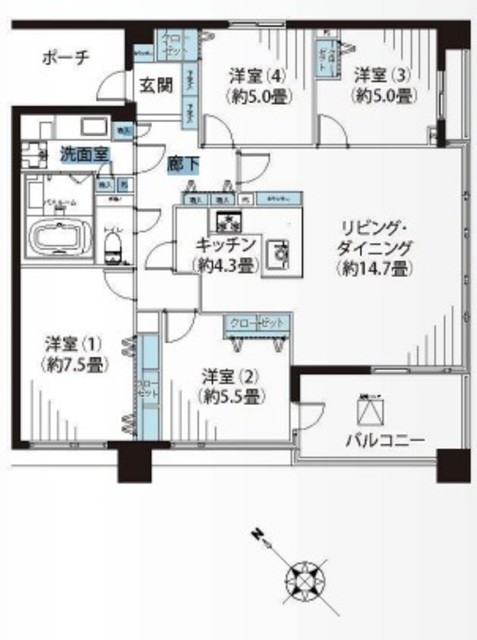 物件画像 グランスイート岡本 3階
