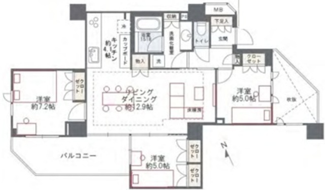 物件画像 パークハウス池田山公園　白金台の杜 5階