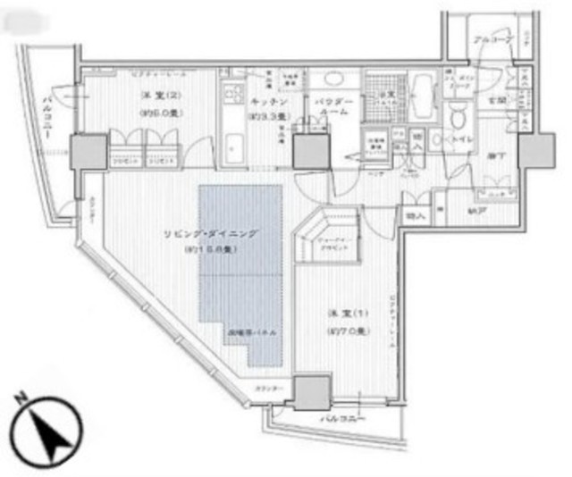 物件画像 セントラルレジデンス新宿シティタワー 19階