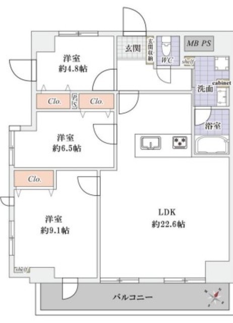 物件画像 ソネット上池袋 6階