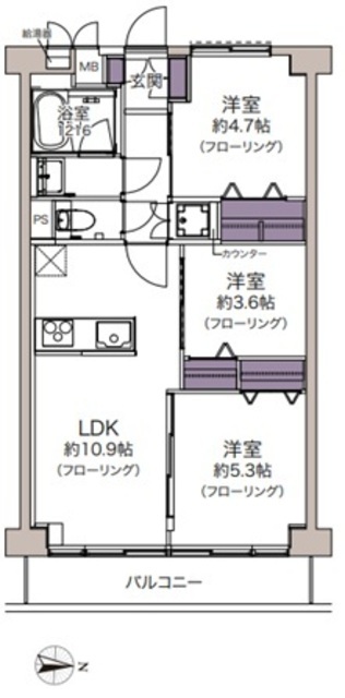 物件画像 秀和亀戸天神橋レジデンス 5階