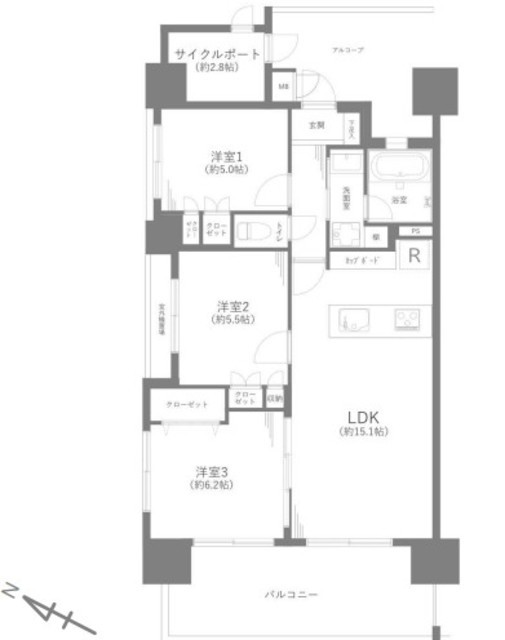 物件画像 グランイーグルパークサイド大森南 11階