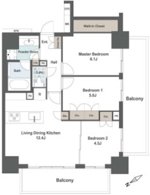 物件画像 プレシス汐留 5階