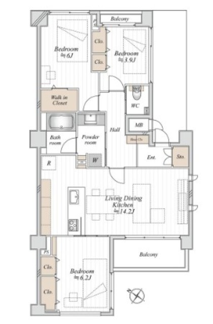 物件画像 グランドメゾン不動前 4階