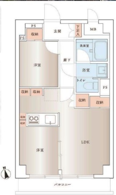 物件画像 モナークマンション第2方南　B棟 5階