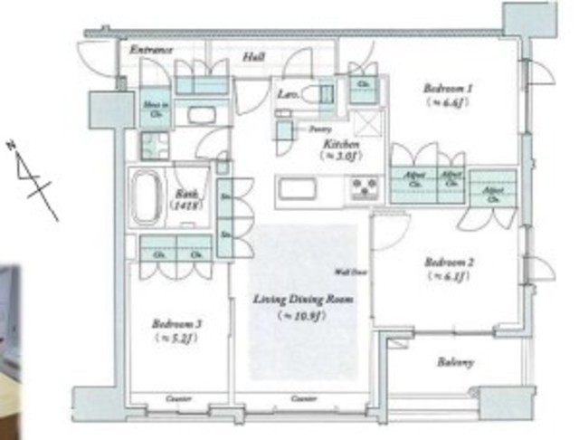 物件画像 インプレスト東京八丁堀ル・サンク 4階