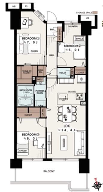 物件画像 ソフィア大田萩中エスカール 4階