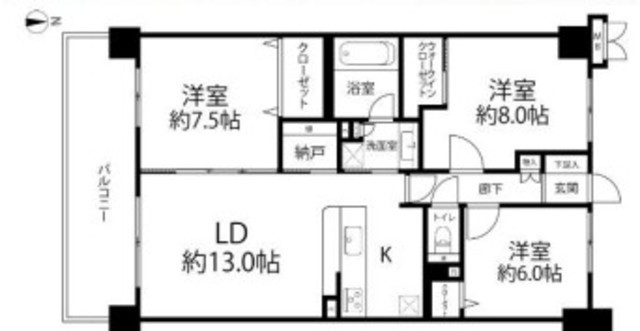 物件画像 ザ・ウインベル仙台堀公園 4階
