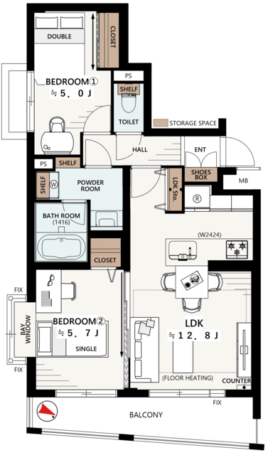 物件画像 ゼクスビューネ中野本町 2階