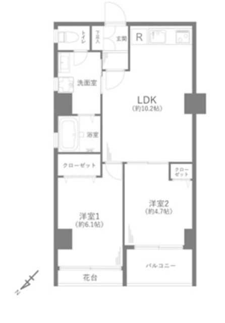 物件画像 メゾンドール高田馬場 6階