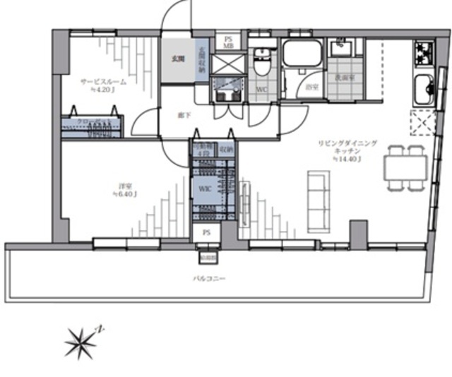 物件画像 中野住研コーポ 6階