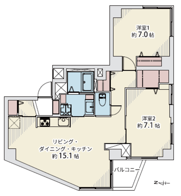 物件画像 メトロ新高円寺マンション 7階
