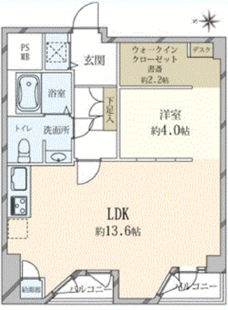 赤坂ロイヤルマンション 3階 間取り図