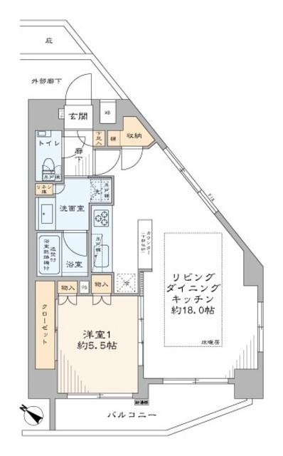 A-standard渋谷桜丘 9階 間取り図
