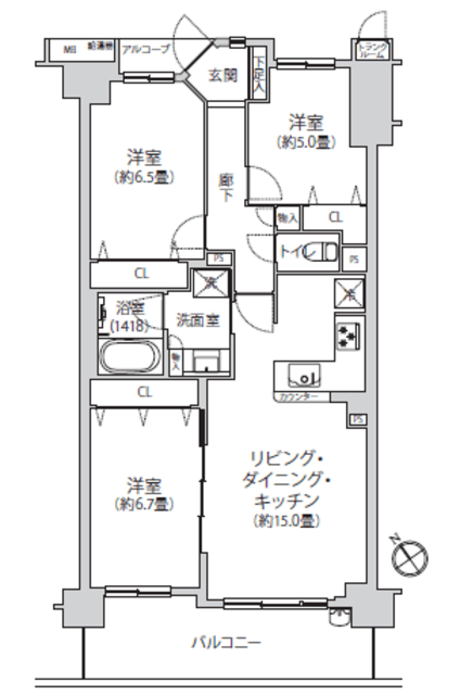 物件画像 セルテシティオ世田谷烏山 3階