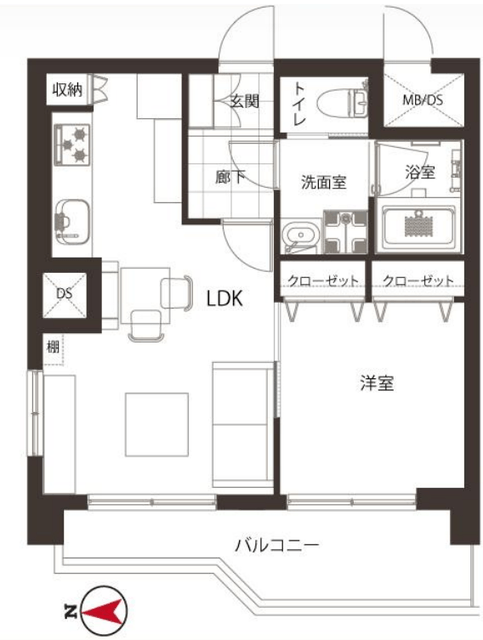 新宿第2アルプスマンション 11階 間取り図