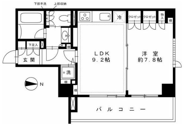 アトラス江戸川アパートメント 4階 間取り図