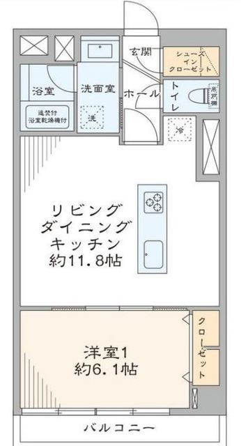 サンパークマンション千代田 9階 間取り図