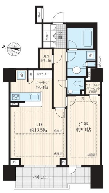 ザ・パークハウス渋谷南平台 5階 間取り図