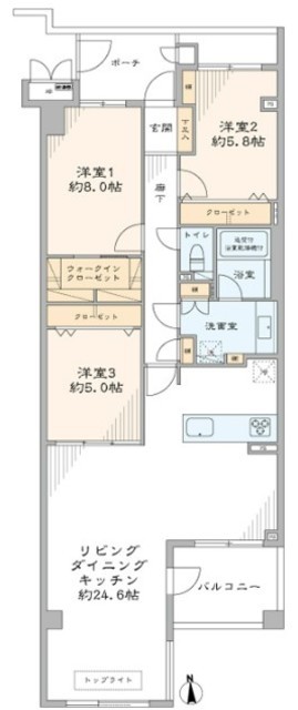 It's東京フォーサイトスクエア 2階 間取り図